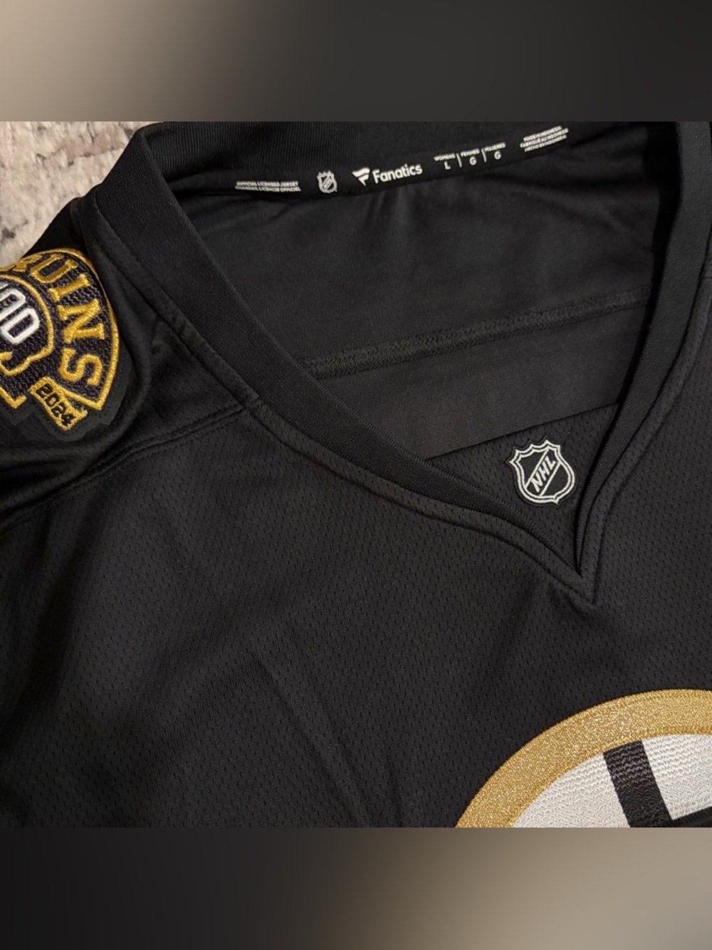 Fanatics Authentic Boston Bruins 100th Anniversary Pastrnak #88 Jersey Women’s L - Picture 3 of 6